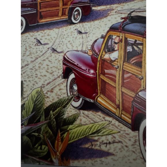 Vintage Rare Doheny Beach Print 8”x8” Tile by Jim Krogle - Picture 5 of 9